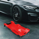 BIG RED  Torin Moldeado por soplado de plástico para Coche/Tienda Enredadera: Carro mecánico de 40 Pulgadas con reposacabezas Acolchado, bandejas de Herramientas Dobles y 6 Ruedas, Rojo