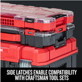 CRAFTSMAN VERSASTACK Organizador de almacenamiento, organizador de piezas pequeñas, 20 compartimentos, tapa incluye cierre seguro (CMST17828)