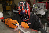 Chaqueta de soldadura de tela negra grande resistente a las llamas Lincoln Electric -