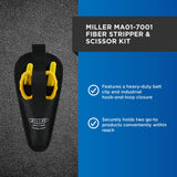 ▶ Miller MA01-7001 Kit de pelacables y tijeras de fibra óptica