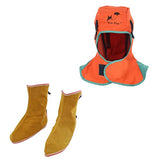 ▶ Capucha para soldar Protección para el cuello Sombrero de soldador Mallas para soldador Cubierta
