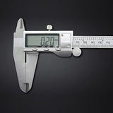 CALIBRADOR DIGITAL  Vernier  Electrónico Herramienta de Medición de Acero Inoxidable 150 mm/6 Inch Métrica para Interior Profundidad Exterior Longitud Altura y Medidas de Espesor
