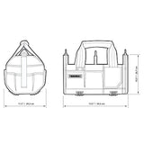 TOUGHBUILT - Bolso de herramientas modular de 12 "| 61 bolsillos y presillas, portaherramientas eléctricas/de mantenimiento, mango acolchado duradero, 3 divisores de bolsillo extraíbles, organizador/caja de herramientas