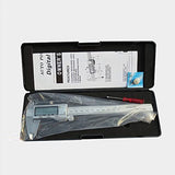 CALIBRADOR DIGITAL  Vernier  Electrónico Herramienta de Medición de Acero Inoxidable 150 mm/6 Inch Métrica para Interior Profundidad Exterior Longitud Altura y Medidas de Espesor