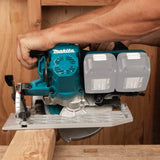 Sierra circular de corte inalámbrica Makita XSH06Z de 18 V X2 LXT de iones de litio (36 V), sin escobillas, de 7-1/4", solo herramienta