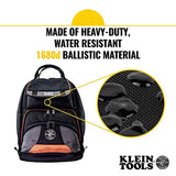 KLEIN TOOLS Mochila para herramientas Tradesman Pro™ de 44,5 cm en color negro con 35 bolsillos para trabajo pesado - Klein Tools