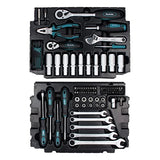 MAKITA Juego de herramientas mecánicas (87 piezas)