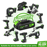 Sierra circular de corte  inalámbrica DC-20V de 5-1/2 pulgadas con 2 cuchillas (18T+48T), velocidad variable de 3800RPM, incluye batería de litio de 2.0Ah y cargador rápido, profundidad máxima de corte de 1-5/8 pulgadas (90°), 1-7/16 pulgadas (45°).
