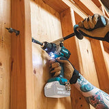 Taladro de martillo inalámbrico sin escobillas de iones de litio de 1,27 cm, solo herramienta (renovado) Makita XPH14Z 18V LXT -