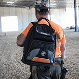KLEIN TOOLS Mochila para herramientas Tradesman Pro™ de 44,5 cm en color negro con 35 bolsillos para trabajo pesado - Klein Tools