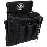 KLEIN TOOLS Bolsa para herramientas PowerLine de 19 bolsillos, nailon Cordura, presilla de túnel, color negro