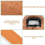 ▶ Capucha de soldador de cuero, equipo de protección de casco de soldadura, protector facial, gorra de trabajo, filtro solar de atenuación automática