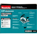 Sierra circular de corte inalámbrica Makita XSH06Z de 18 V X2 LXT de iones de litio (36 V), sin escobillas, de 7-1/4", solo herramienta