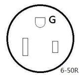 ▶ Extension Cord, Welding 3-Prong NEMA 6-50 Extension Cord (50FT)