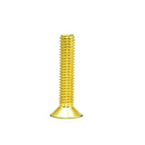 50 tornillos planos M3 12.9 tornillos hexagonales de cabeza plana, tornillos hexagonales de cabeza hexagonal, tornillos Allen dorados (16 mm)