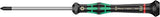 Wera Kraftform Micro electrónica Juego de destornilladores y estante, 6 piezas, Ranurardo/Phillips, Slotted: 2.5x80mm, 3x80mm, 3.5x80mm, 4x80mm. Phillips: 0x60mm, 1x80mm