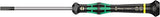 Wera Kraftform Micro electrónica Juego de destornilladores y estante, 6 piezas, Ranurardo/Phillips, Slotted: 2.5x80mm, 3x80mm, 3.5x80mm, 4x80mm. Phillips: 0x60mm, 1x80mm