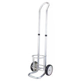 ▶ Carretilla Cilíndrica con Ruedas Y 2 Ruedas Giratorias, De Aleación De Aluminio, Altura Ajustable, Portátil, para Uso En Casa, Salas Y Clínicas, con Rue,with Wheels-12cm/4.7 in