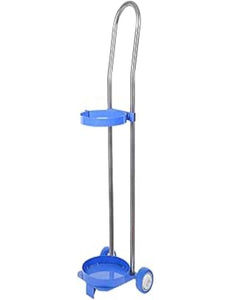 Carretilla de Transporte de Cilindros de Altura Ajustable con Ruedas silenciosas, Carrito portátil de Acero para oxígeno médico Que facilita el Movimiento de Cilindros de,87cm/34.3