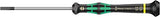 Wera Kraftform Micro electrónica Juego de destornilladores y estante, 6 piezas, Ranurardo/Phillips, Slotted: 2.5x80mm, 3x80mm, 3.5x80mm, 4x80mm. Phillips: 0x60mm, 1x80mm