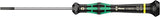 Wera Kraftform Micro electrónica Juego de destornilladores y estante, 6 piezas, Ranurardo/Phillips, Slotted: 2.5x80mm, 3x80mm, 3.5x80mm, 4x80mm. Phillips: 0x60mm, 1x80mm