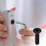 Tornillos de cabeza plana de 1/4-20 x 1/2 pulgadas negro, unidad hexagonal Allen, acero inoxidable 304 18-8, acabado recubierto negro, resistente a la corrosión, rosca completa, rosca gruesa, 25