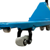 Transpaleta de Carga para Tarimas Productos Pesados 3 Toneladas Dunari Powersports Patin Hidráulico Amarillo