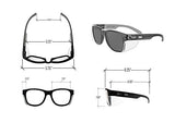 ▶ MAGID Iconic Y50 Design Series anteojos de seguridad con escudos laterales | ANSI Z87+ rendimiento, resistente a arañazos y niebla, reduce la fatiga y la fatiga ocular, funda de tela incluida, DualPak Lenses, 2 Pair