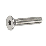 moopw Cabeza plana Pernos Allen - M3 M4 Avellanado Tornillo Allen 304 Acero inoxidable Copa plana Tornillo cabeza hexagonal Tornillos para metales