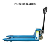 Transpaleta de Carga para Tarimas Productos Pesados 3 Toneladas Dunari Powersports Patin Hidráulico Amarillo