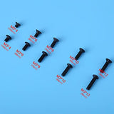 720 Piezas M3 Tornillos Allen De Cabeza Plana De Acero De Aleación Negra Kit Surtido De Tornillos Métricos Tornillos Allen Con Caja De Plástico Para La Industria De Maquinaria
