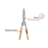Tijera para podar, ligera, 50 cm, mango madera