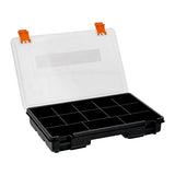 ▶ Organizador con 11 compartimentos, 9"