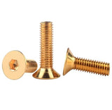 Tornillos hexagonales planos de latón con cabeza avellanada M2 M2.5 M3 M4 M5 M6 M8 40 mm M3 20 piezas
