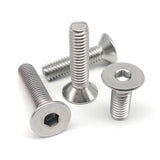 WQOTHHZR M1.6 304 A2 Hexagonal de Acero Inoxidable Cabeza con Conector Hexagonal Plano avellanado Allen Perno máquina para Tornillos Tornillos para carpintería