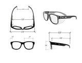 ▶ MAGID Iconic Y50 Design Series anteojos de seguridad con escudos laterales | ANSI Z87+ rendimiento, resistente a arañazos y niebla, reduce la fatiga y la fatiga ocular, funda de tela incluida, DualPak Lenses, 2 Pair