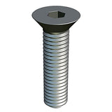 Tornillo Allen de cabeza avellanada M4 x 12, tornillos hexagonales de acero inoxidable, fijación de cabeza plana, tornillos de 4 mm, adecuados para metal, construcción, instalación, bricolaje (25