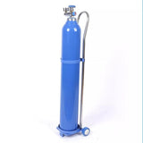 Carretilla para Tanques De Propano De 10, 15 Y 20 litros, Carretilla De Acero Inoxidable con Ruedas para Cilindros De Gas, Carretilla Ligera,10l