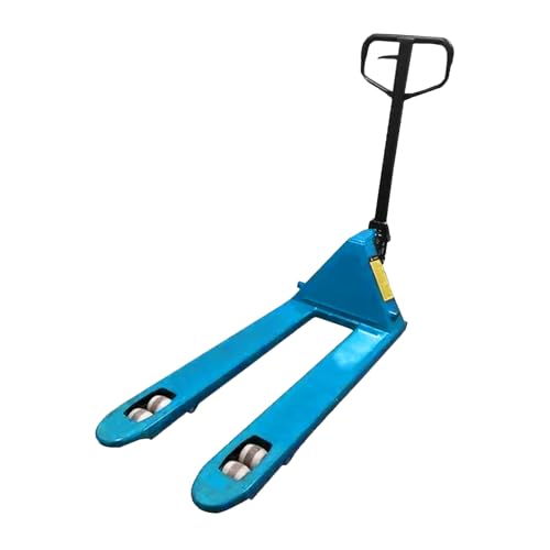 Transpaleta de Carga para Tarimas Productos Pesados 3 Toneladas Dunari Powersports Patin Hidráulico Amarillo