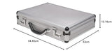 ▶ MALETIN DE ALUMINIO plateado, 44.45 x 10.16 x 33 cm (17.5" x 4" x 13")
