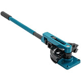 ▶ Dobladora de tubo de tubo, dobladora manual de tubo de 3/8 a 1 pulgada, con 7 troqueles, tubo doblador de tubo resistente de acero de metal de cobre, para talleres de reparación, azul