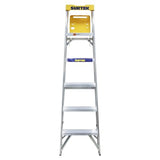 Escalera de tijera tipo III de aluminio y tapa plástica con 5 peldaños