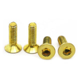 Idomin DIN7991 M3 M4 M5 M6 M8 Perno de Tornillo Allen de Cabeza Plana avellanada Hexagonal de latón (Color : 40mm, Size : M5 5pcs)