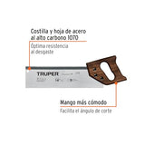 Serrucho 14", diamante, costilla, 9 DPP
