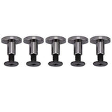 🔩 20 sets DIY Latón Cabeza Plana Correa Correa Remaches + Tornillo para Equipaje de Cuero Craft 5mm 8mm Remaches Correa Manija Bolsa Accesorios(8mm)