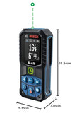 ▶ BOSCH GLM165-27CGL Medida de distancia láser de haz verde Blaze de 165 pies con batería de iones de litio de 3.7 V y 1.0 Ah, incluye batería de iones de litio de 1.0 Ah 3.7 V, clip de cinturón y bolsa
