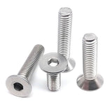 WQOTHHZR M1.6 304 A2 Hexagonal de Acero Inoxidable Cabeza con Conector Hexagonal Plano avellanado Allen Perno máquina para Tornillos Tornillos para carpintería