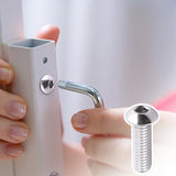 Tornillos de cabeza de botón de 5/16-18 x 3/4 pulgadas, acero inoxidable 304 18-8, rosca completa, rosca gruesa, unidad hexagonal Allen, 20 unidades