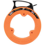 ▶ KLEIN TOOLS Guía jalacables de acero de 0.6 cm × 7.3 m, con diseño optimizado de la carcasa que reduce el esfuerzo de soltura Klein Tools