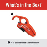 Cortador de extensión tubular para cordal, 1-1/4 pulgadas, rojo Ridgid